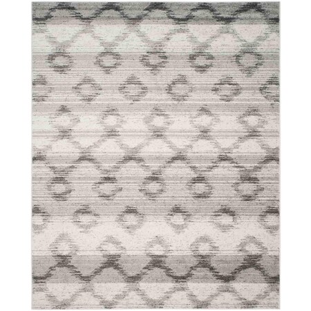 Safavieh Adirondack Power Loomed Large Rectangle Rugs, Silver and Charcoal - 8 x 10 ft. ADR106P-8